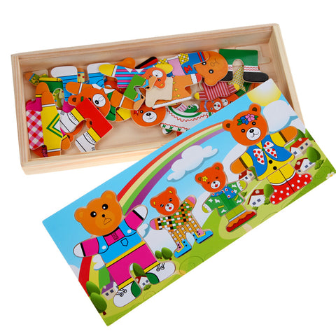 Bear Changing Clothes Puzzles