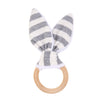 Rabbit Ears Wooden Hand Grasp Toy